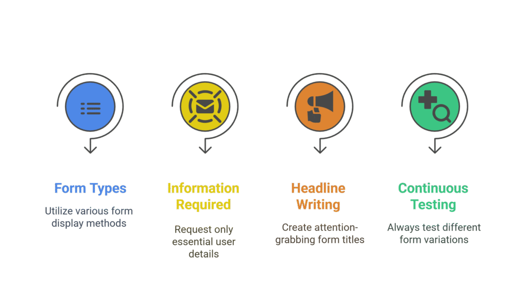 High Converting Signup Forms - visual selection